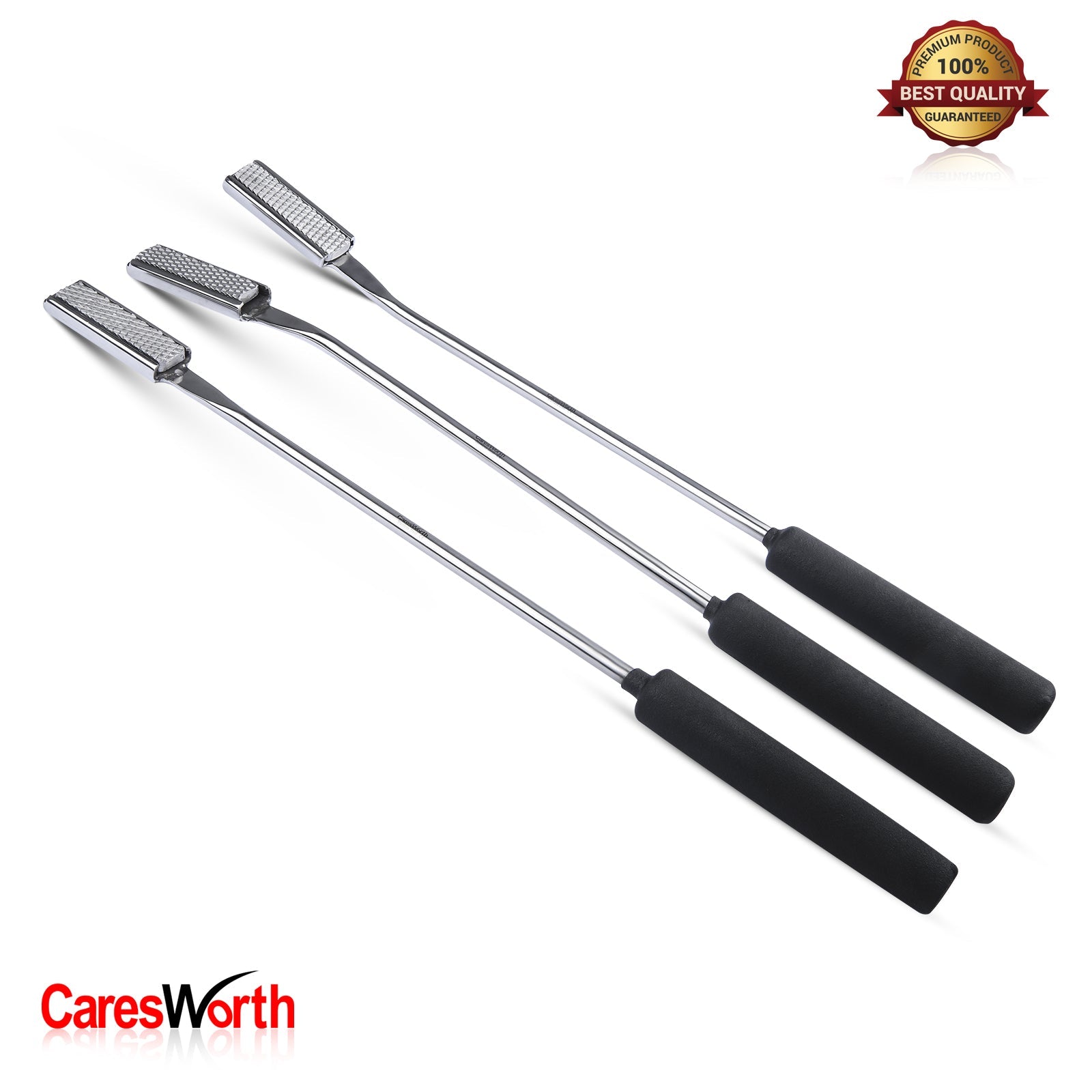Equine Dental Float RASP Veterinary Instruments – Stainless Steel with Black Handle – Up, Down & Straight