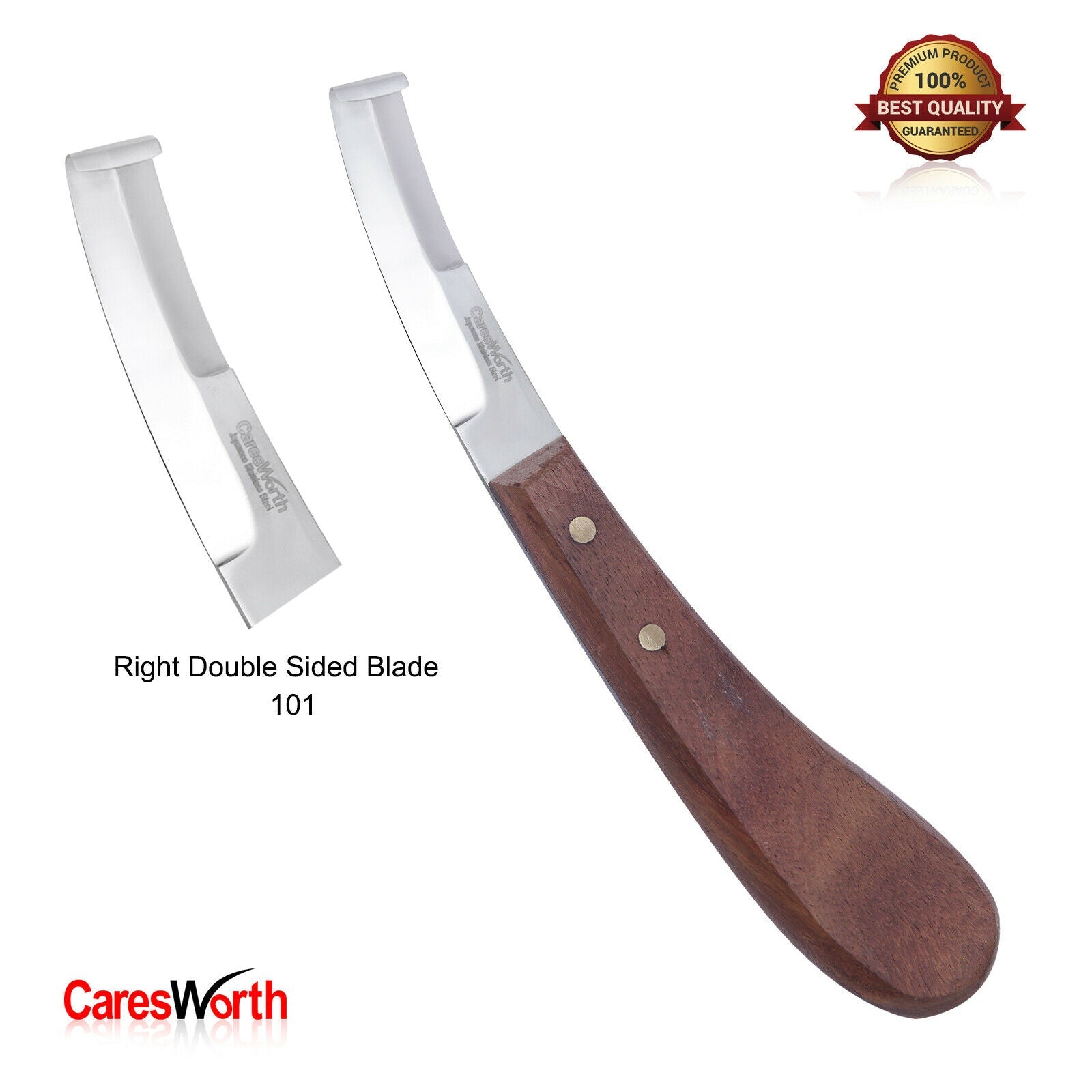 Farrier Tool Hoof Knife Right Left Double Sided Narrow Blades Japanese Steel