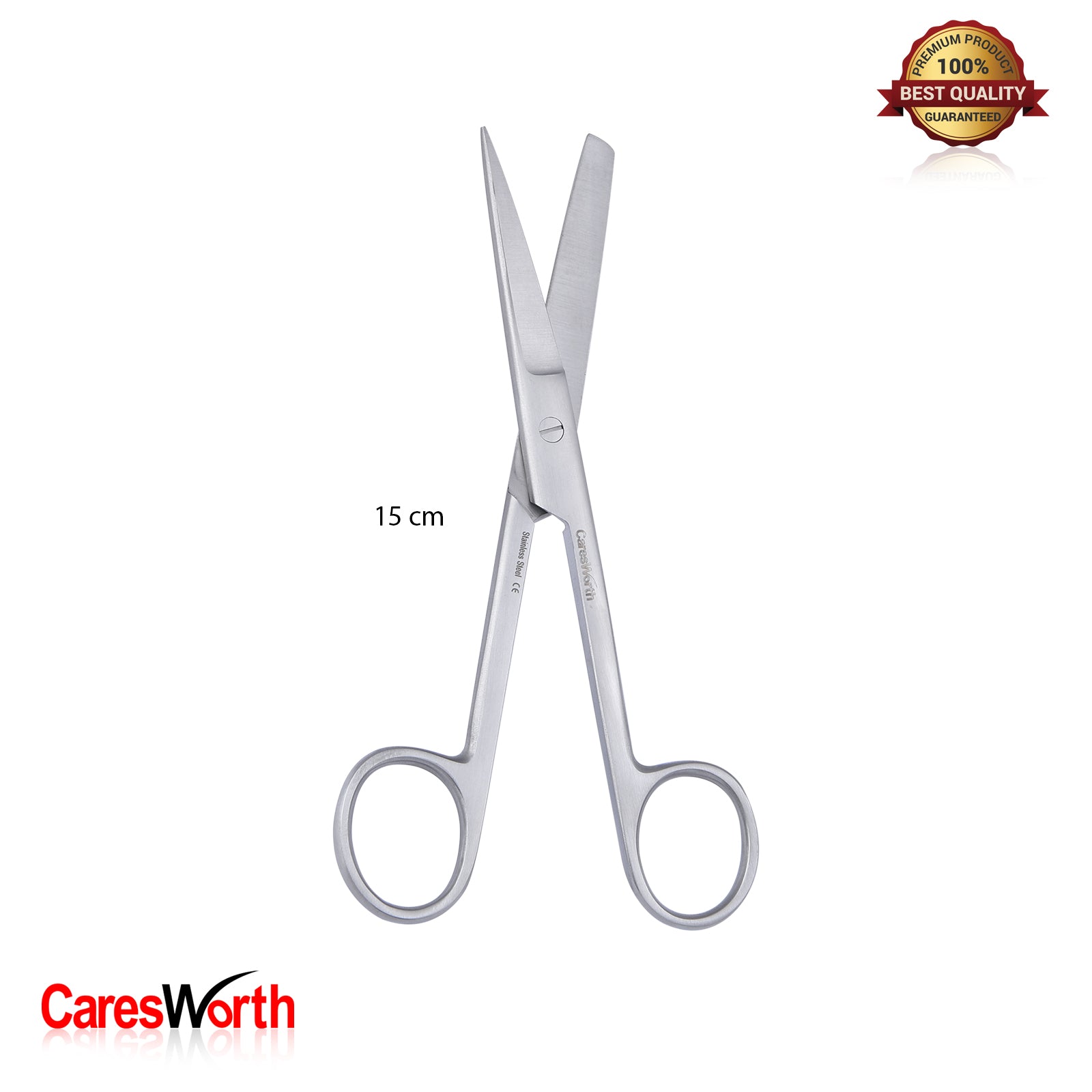Operating/Dressing Scissors Sharp/Blunt Surgical Stainless Steel - (15cm-20cm) 6 inch