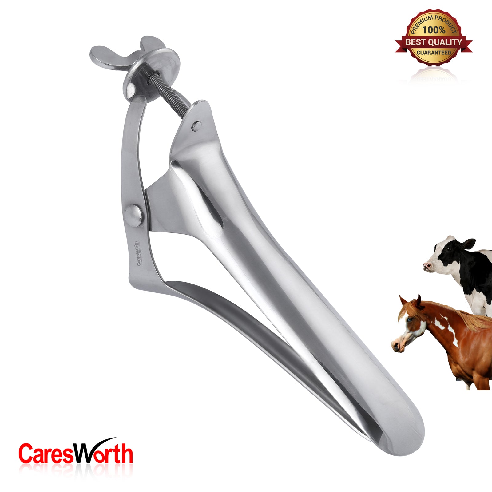 Polansky Speculum Veterinary Farm Instruments 27 CM 2 UP & 1 DOWN BLADES, Veterinary