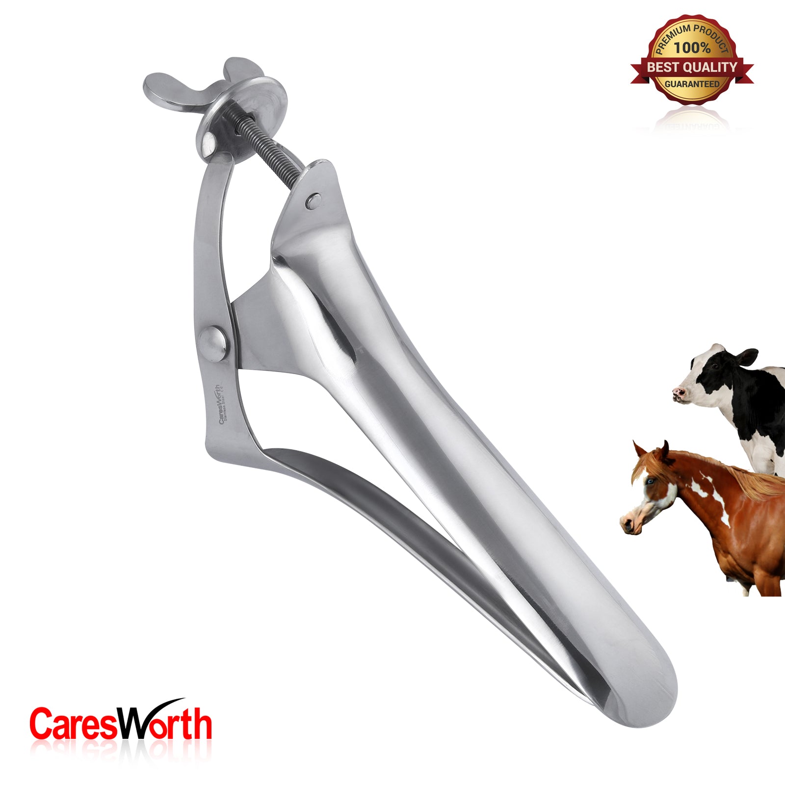 Polansky Speculum Veterinary Farm Instruments  35 CM 2 UP & 1 DOWN BLADES, Veterinary