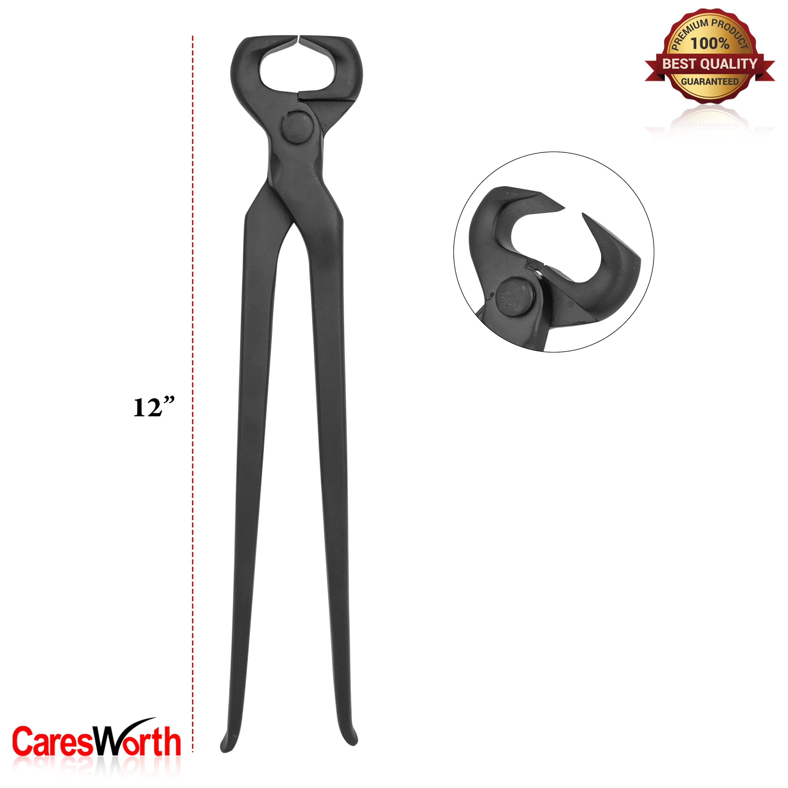 Professional Farrier Hoof Nippers 12", Hoof Pin Cutter 12'', Farriers and Veterinary Tool