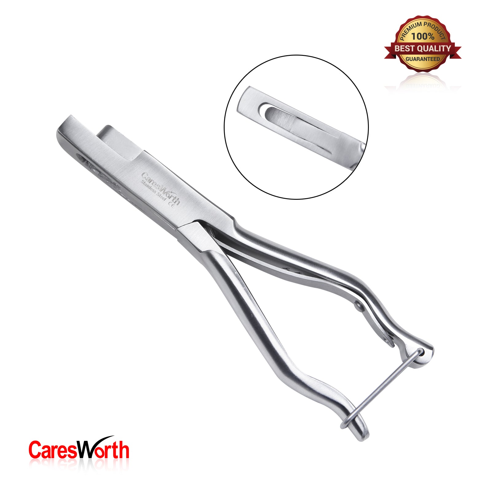 Sheep Cow Pig Ear Notcher Stainless Steel Heavy Duty Box Joint with Lock Veterinary Tool, U & V Shapes Veterinary Farm Instrument
3