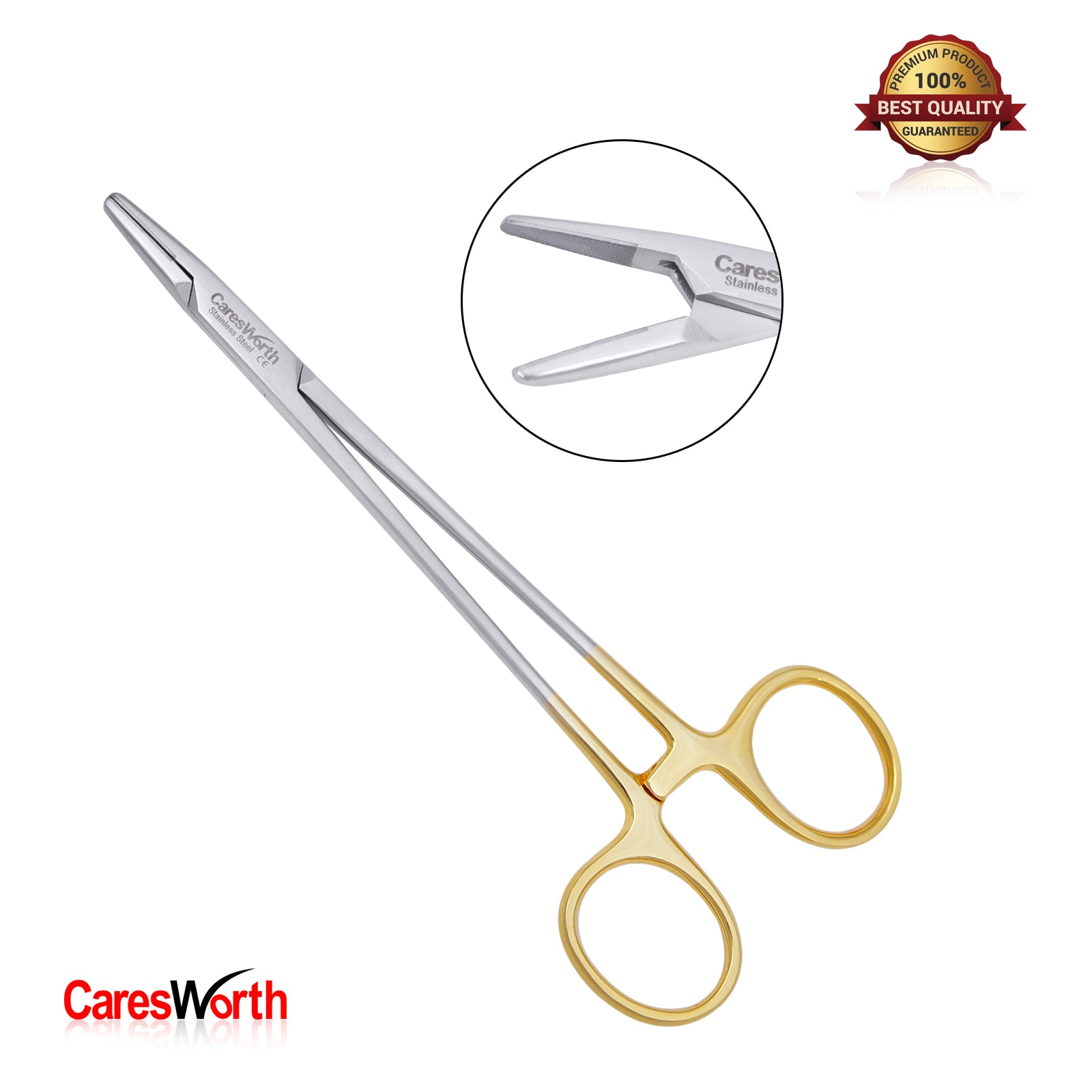 TC Mayo HEGAR Needle Holder Straight 14CM (5.5") Surgical, Dental, Veterinary Instrument