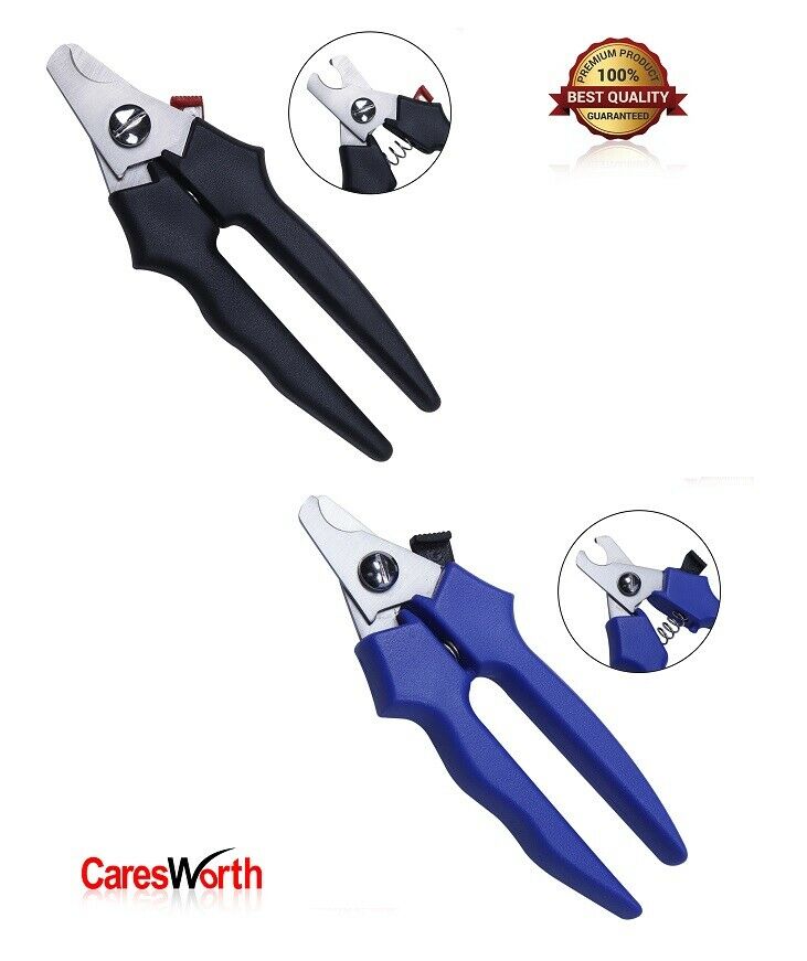 Pets Nail Clippers Ergonomic Toenail Scissor+ Pet Safety Guard & Lock