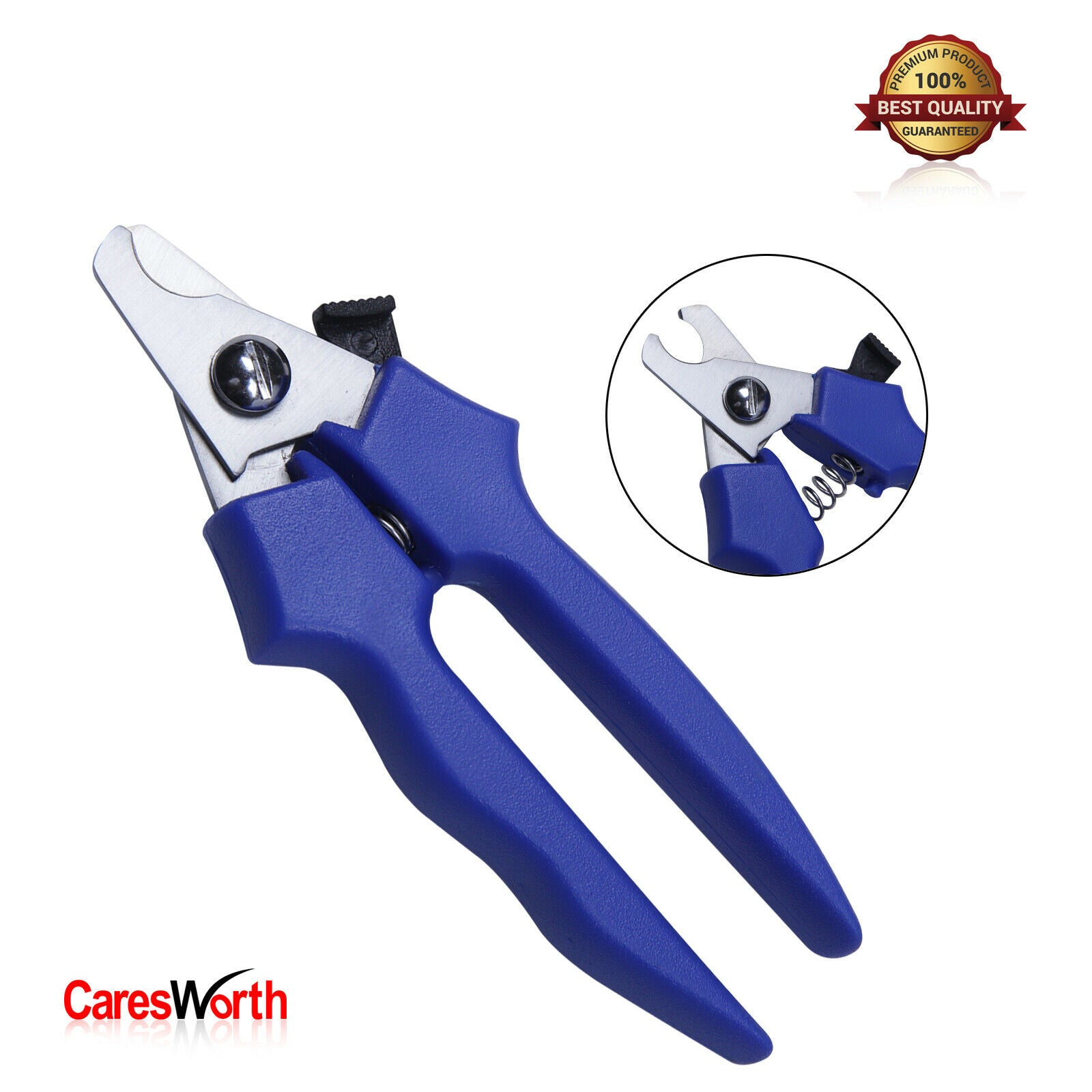 Pets Nail Clippers Ergonomic Toenail Scissor+ Pet Safety Guard & Lock