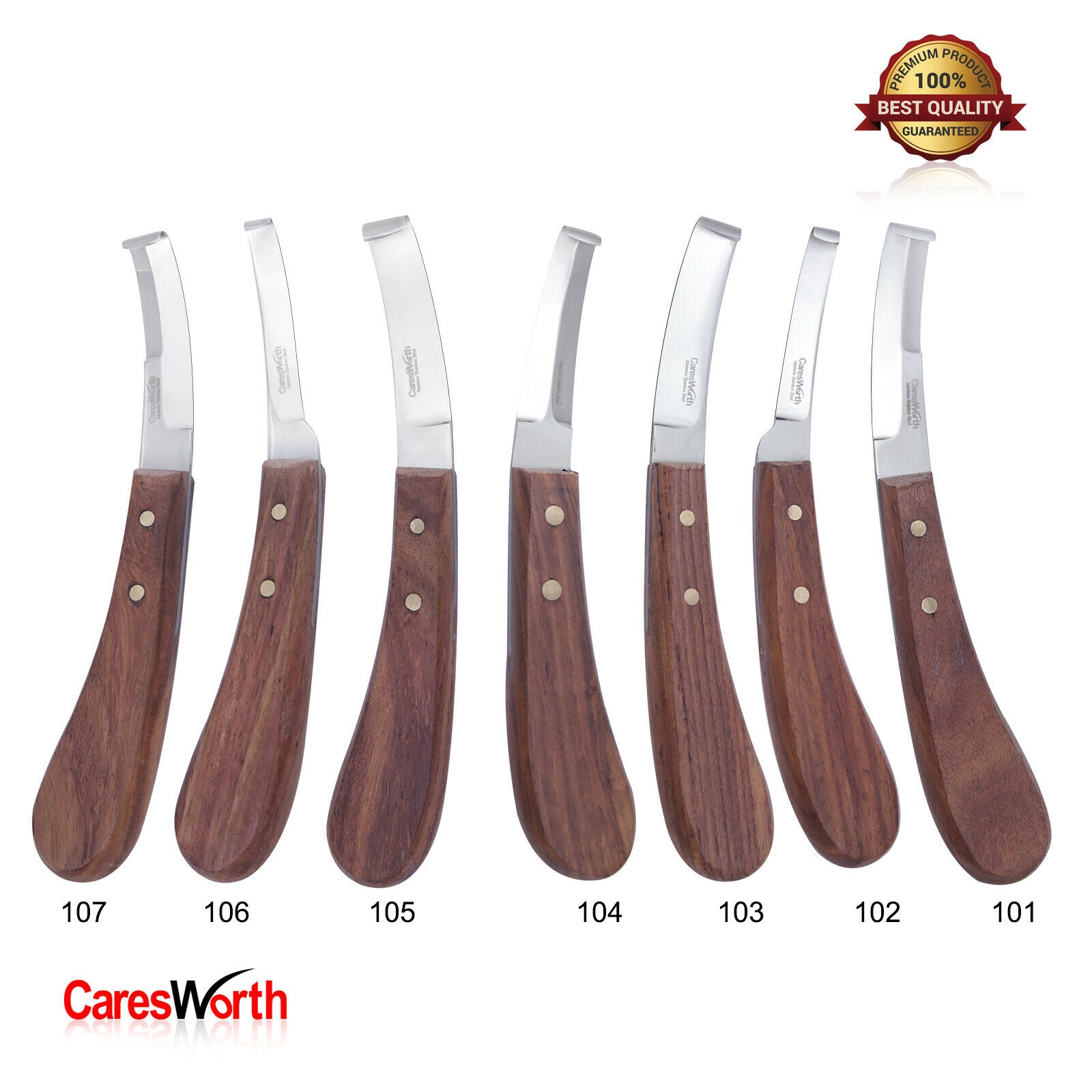 Farrier Tool Hoof Knife Right left Double Sided Narrow Blades Japanese Steel Hoof Knife Set