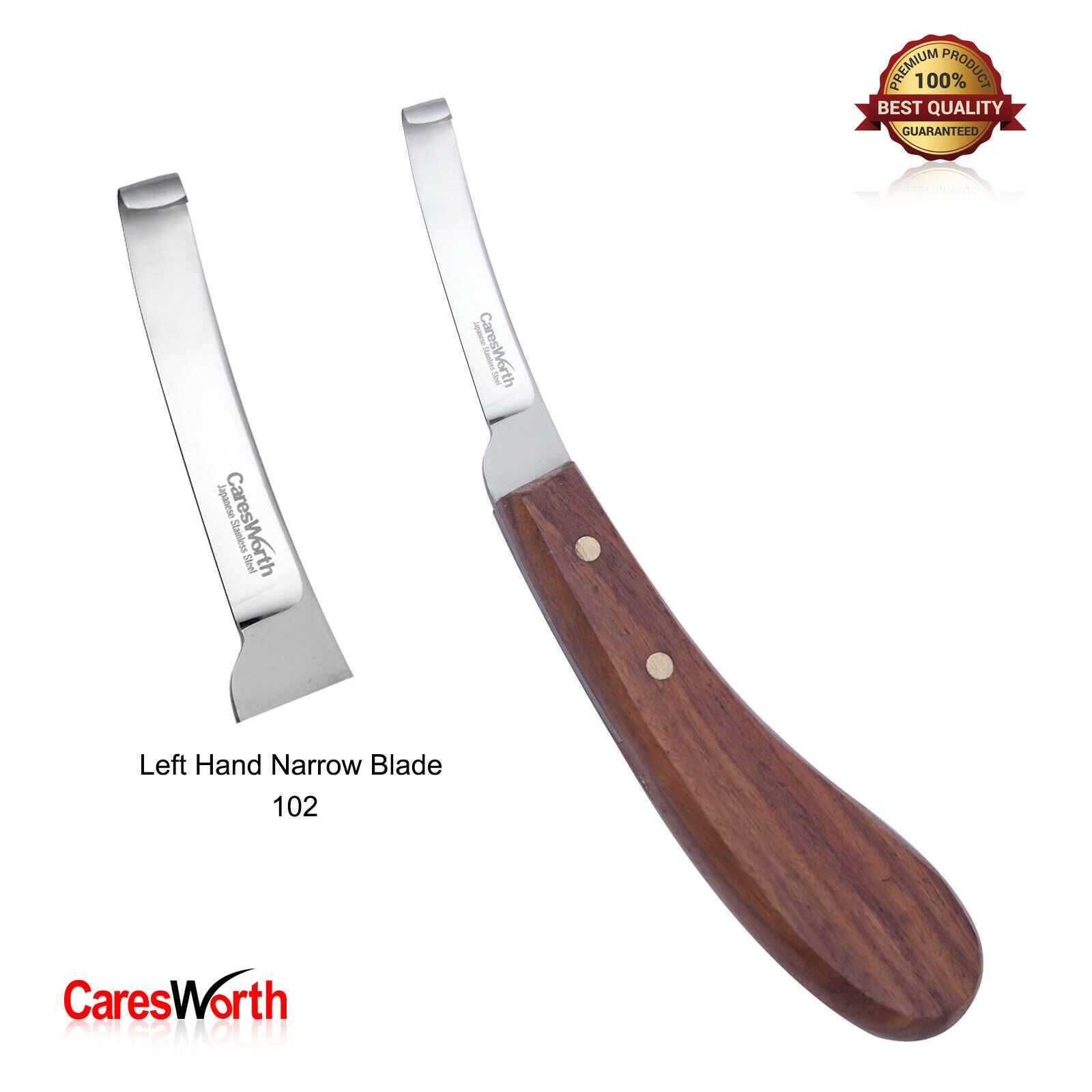 Farrier Tool Hoof Knife left Hand  Narrow Blade Japanese Steel