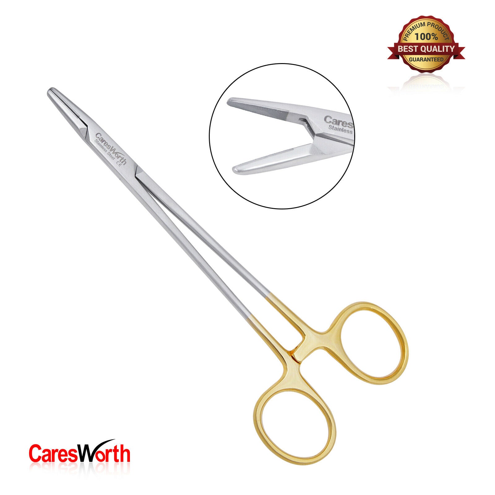 TC Mayo HEGAR Needle Holder Straight 16CM (6") Surgical, Dental, Veterinary Instrument