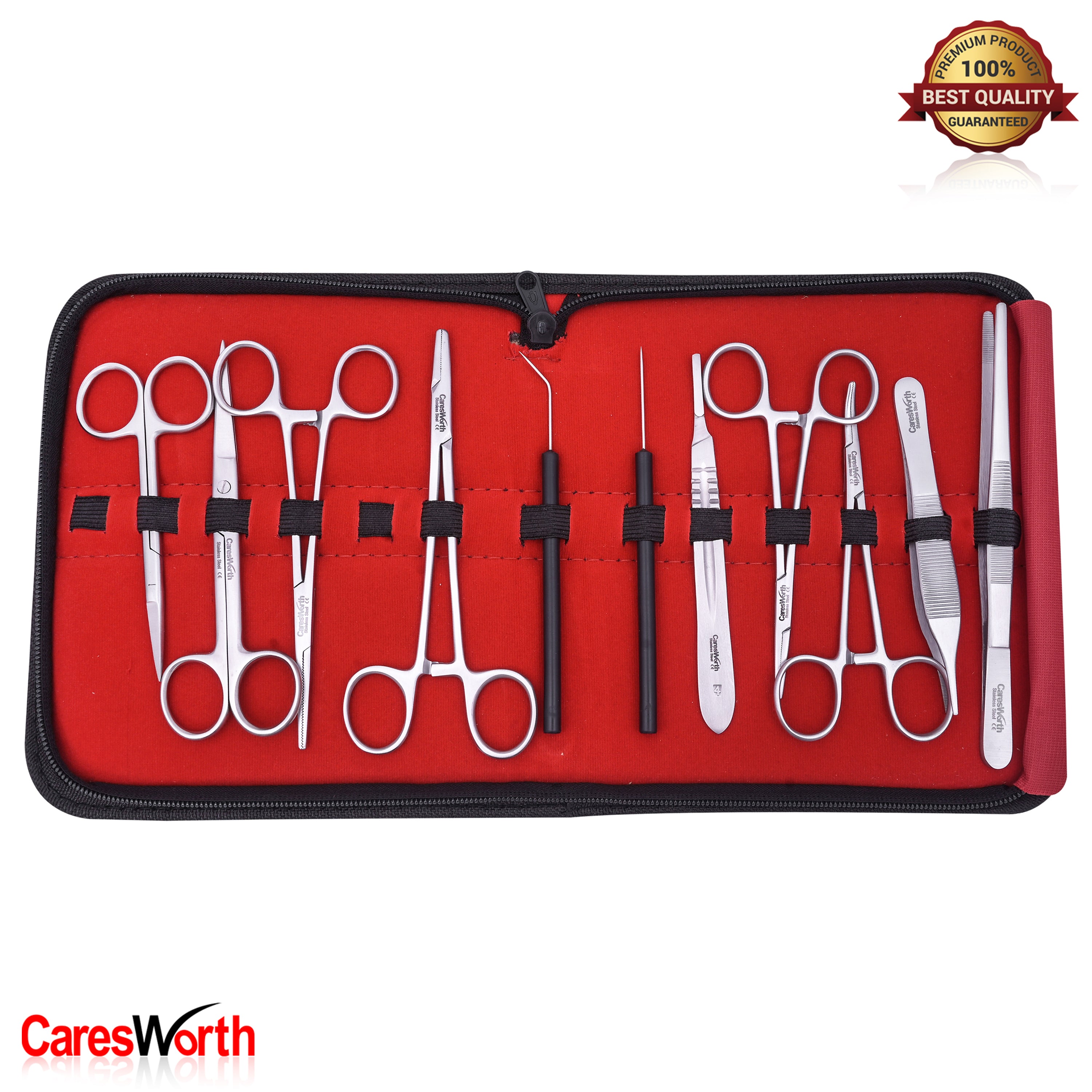 11 Pcs Dissection Kit for Beginners for Biology, Anatomy, Botany, Entomology, Medical and Veterinary Students, , Stainless Steel