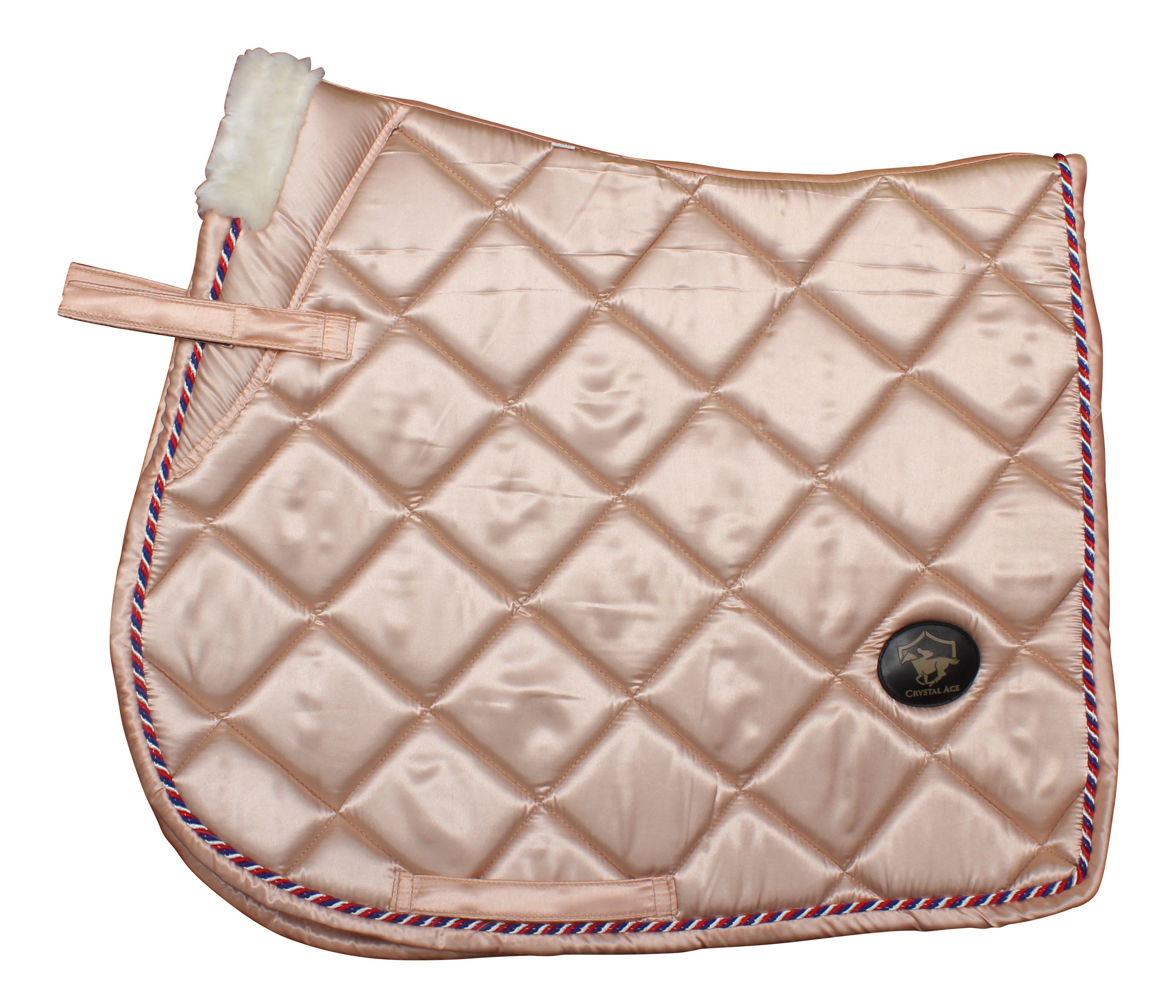 Full Horse/Cob Quilted Saddle Pad  - Pale Pink