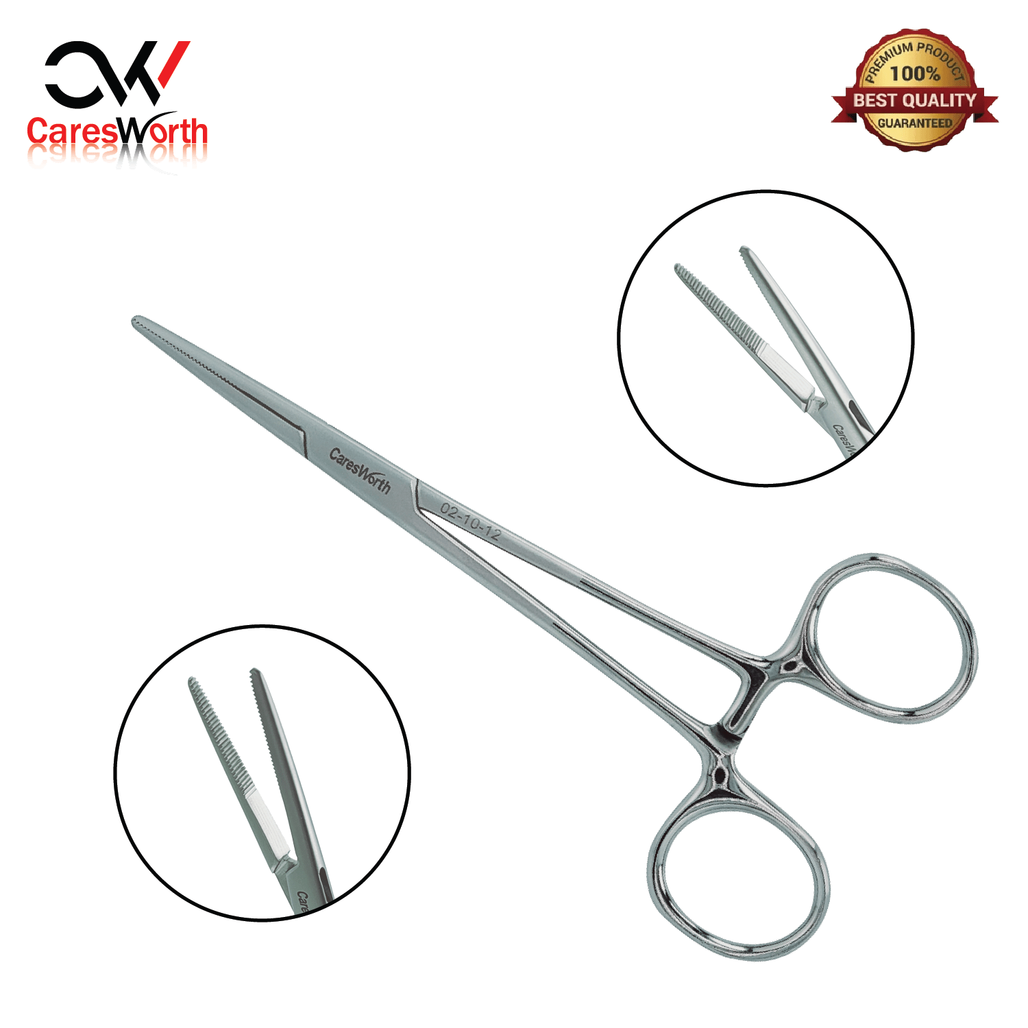 Kelly Artery Forceps Straight 14cm-5.5 inch (20mm Serrated Jaws)